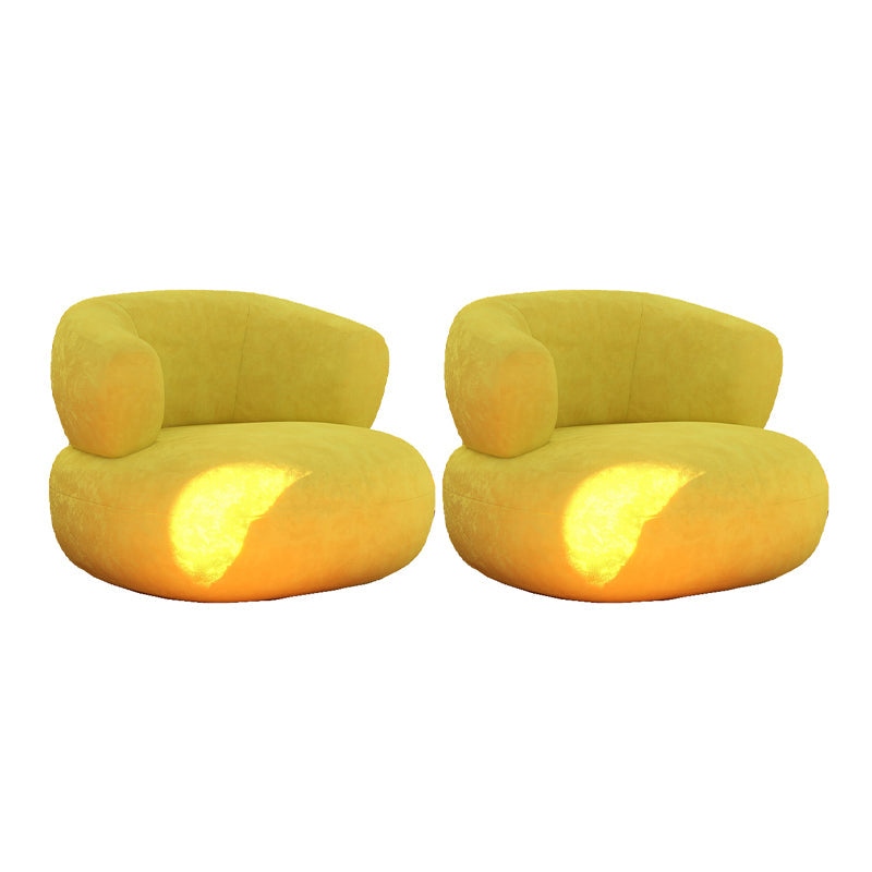 Chaise d'accent sans bras moderne du milieu du siècle chaise de salle d'accent en cuir pour le salon