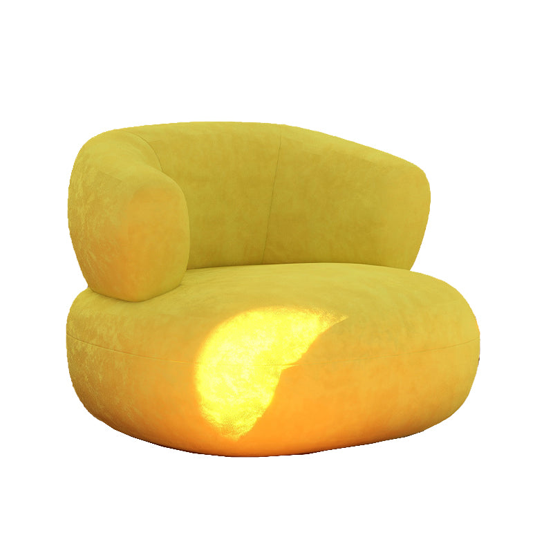 Chaise d'accent sans bras moderne du milieu du siècle chaise de salle d'accent en cuir pour le salon