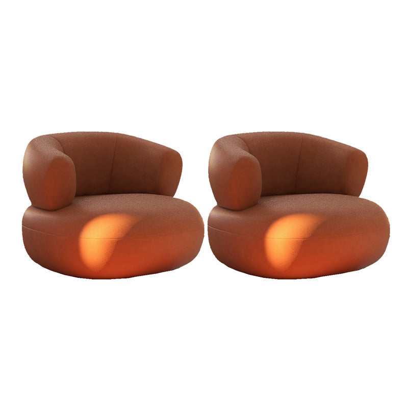 Chaise d'accent sans bras moderne du milieu du siècle chaise de salle d'accent en cuir pour le salon