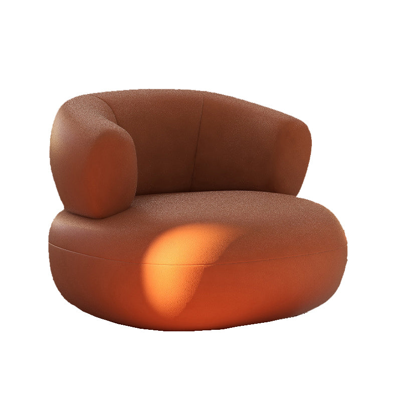 Chaise d'accent sans bras moderne du milieu du siècle chaise de salle d'accent en cuir pour le salon