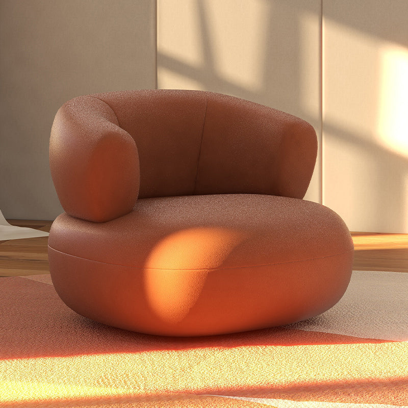 Chaise d'accent sans bras moderne du milieu du siècle chaise de salle d'accent en cuir pour le salon