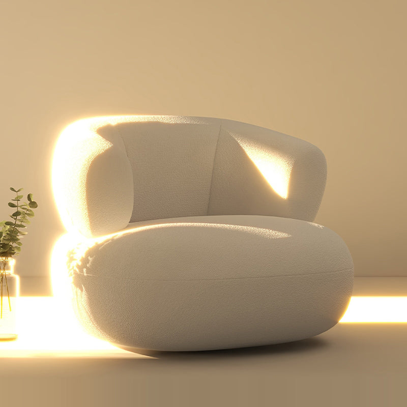 Chaise d'accent sans bras moderne du milieu du siècle chaise de salle d'accent en cuir pour le salon