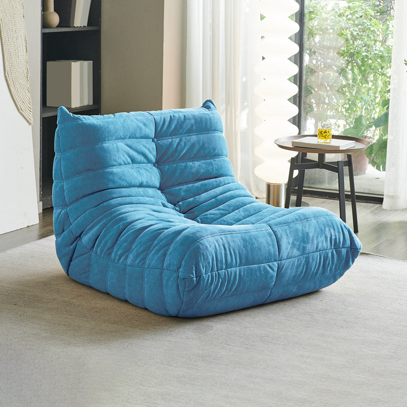 Nordic Style Living Room Upholstered Armless Tight Back Parsons Chair Blue 1 Piece Clearhalo 'Accent Chairs' 'accent_chairs' 'Chairs & Seating' 'furn' 'furn_accent_chairs' 'Furniture' 'Living Room Furniture' 5662501