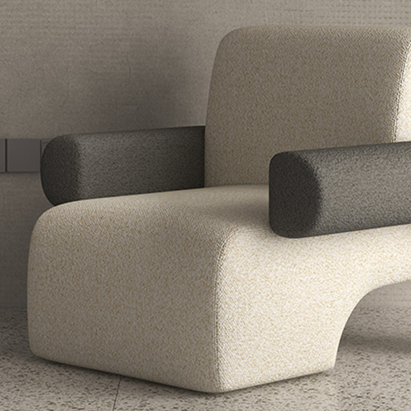 Nordic Style Living Room Velvet Round Arms Tight Back Arm Chair Clearhalo 'Accent Chairs' 'accent_chairs' 'Chairs & Seating' 'furn' 'furn_accent_chairs' 'Furniture' 'Living Room Furniture' 5662530