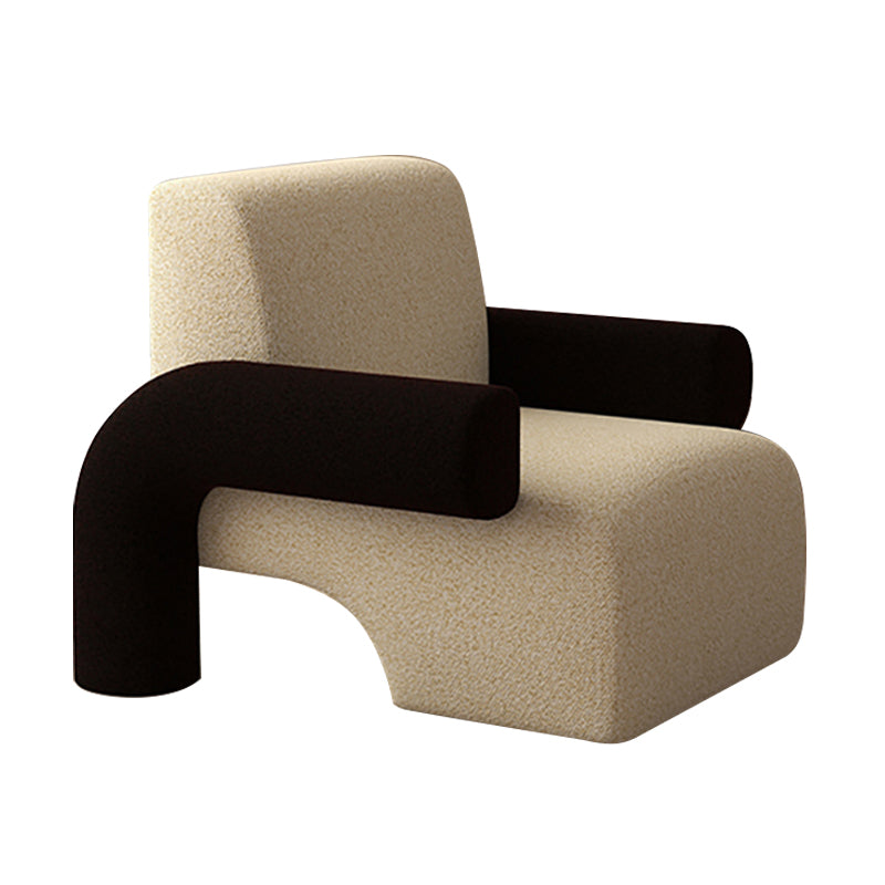Nordic Style Living Room Velvet Round Arms Tight Back Arm Chair Clearhalo 'Accent Chairs' 'accent_chairs' 'Chairs & Seating' 'furn' 'furn_accent_chairs' 'Furniture' 'Living Room Furniture' 5662535
