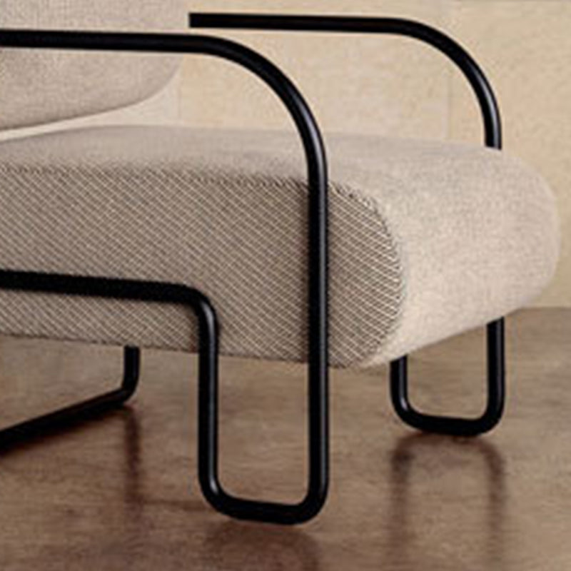 工業スタイル26 "幅固定されたバックメタルベーススポンジアームチェア