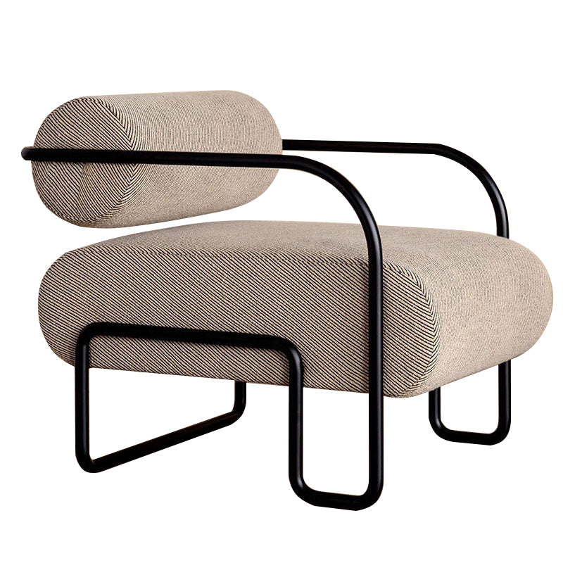 工業スタイル26 "幅固定されたバックメタルベーススポンジアームチェア