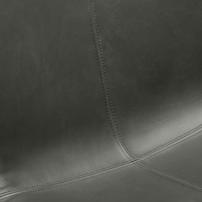 Industrieel 24,4 "brede faux lederen vaste rug metalen basis armloze stoel