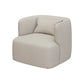 Contemporary 33.5"Wide Pillow Back Sponge Recessed Arms Chair