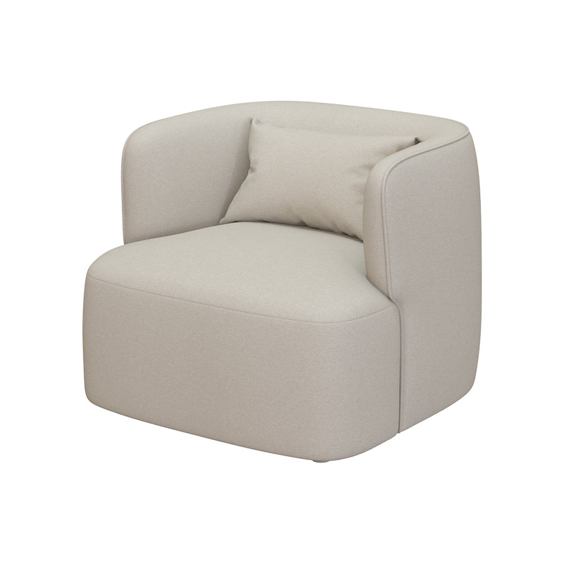 Contemporary 33.5"Wide Pillow Back Sponge Recessed Arms Chair