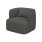 Contemporary 33.5"Wide Pillow Back Sponge Recessed Arms Chair