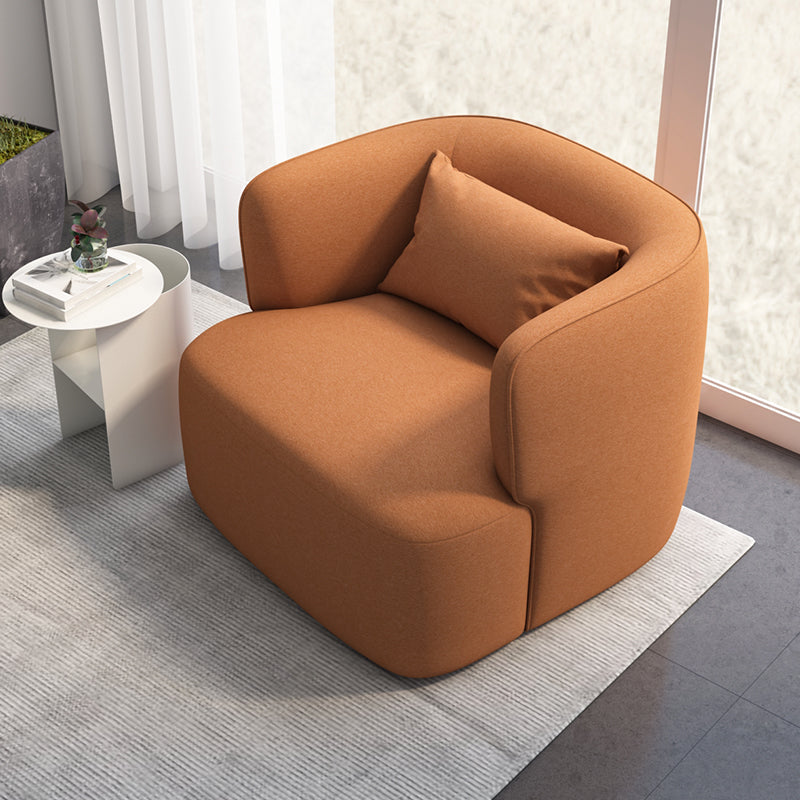 Contemporary 33.5"Wide Pillow Back Sponge Recessed Arms Chair