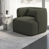 Contemporary 33.5"Wide Pillow Back Sponge Recessed Arms Chair
