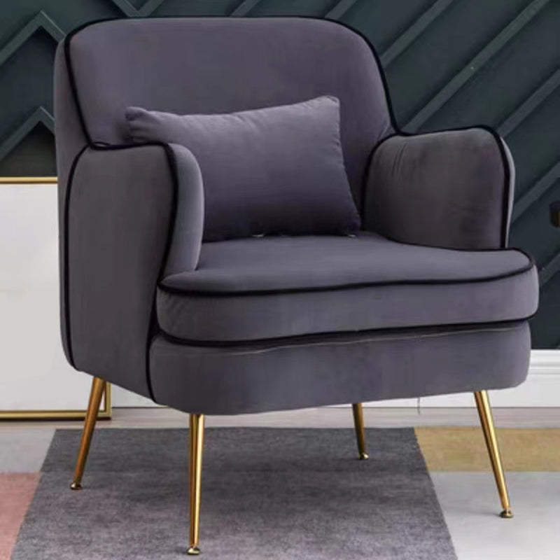 Contemporain 25,6 "W x 25,6" D x 32,3 "H Arichis à bras encastrés Affichage arrière