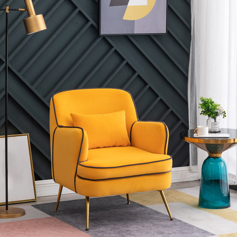 Contemporain 25,6 "W x 25,6" D x 32,3 "H Arichis à bras encastrés Affichage arrière