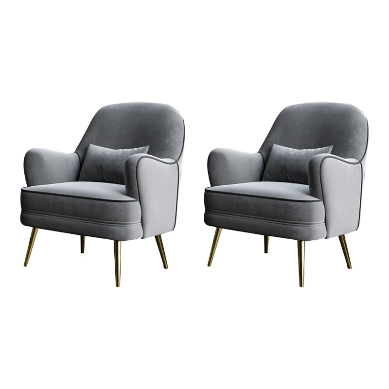 Contemporain 25,6 "W x 25,6" D x 32,3 "H Arichis à bras encastrés Affichage arrière