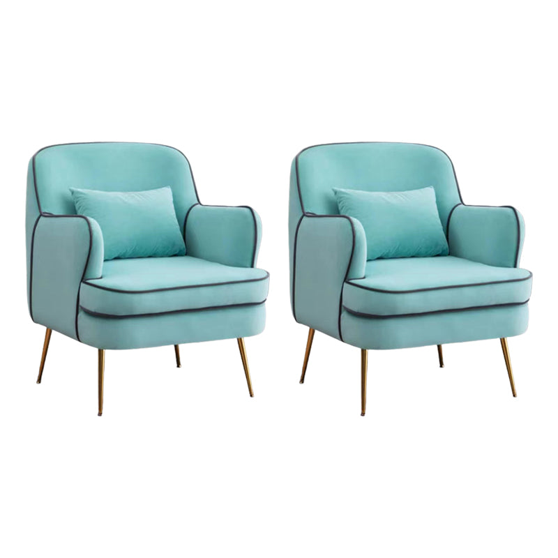 Contemporain 25,6 "W x 25,6" D x 32,3 "H Arichis à bras encastrés Affichage arrière