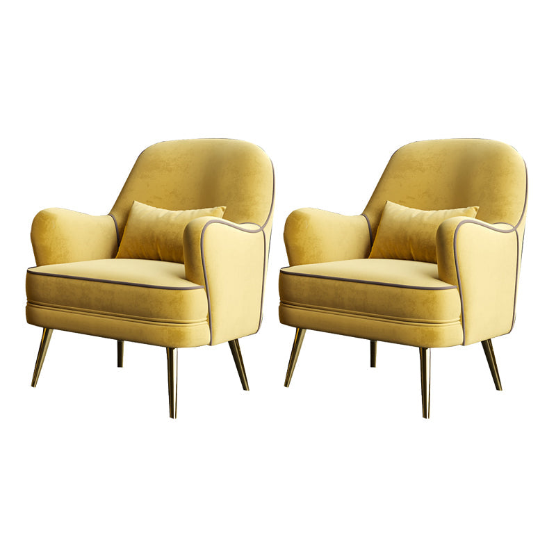 Contemporain 25,6 "W x 25,6" D x 32,3 "H Arichis à bras encastrés Affichage arrière