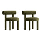 21.65" Wide Scandinavian Style Single Sofa Chair Fixed Back Accent Chair Army Green 2 Piece Set Clearhalo 'Accent Chairs' 'accent_chairs' 'Chairs & Seating' 'furn' 'furn_accent_chairs' 'Furniture' 'Living Room Furniture' 5662859