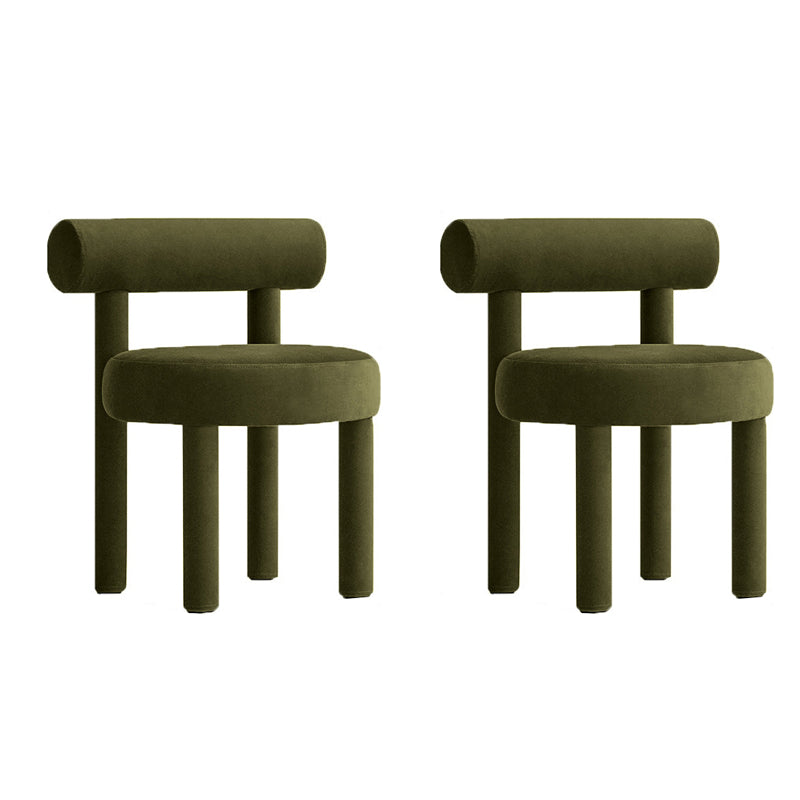 21.65" Wide Scandinavian Style Single Sofa Chair Fixed Back Accent Chair Army Green 2 Piece Set Clearhalo 'Accent Chairs' 'accent_chairs' 'Chairs & Seating' 'furn' 'furn_accent_chairs' 'Furniture' 'Living Room Furniture' 5662859