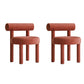 21.65" Wide Scandinavian Style Single Sofa Chair Fixed Back Accent Chair Brick Red 2 Piece Set Clearhalo 'Accent Chairs' 'accent_chairs' 'Chairs & Seating' 'furn' 'furn_accent_chairs' 'Furniture' 'Living Room Furniture' 5662862