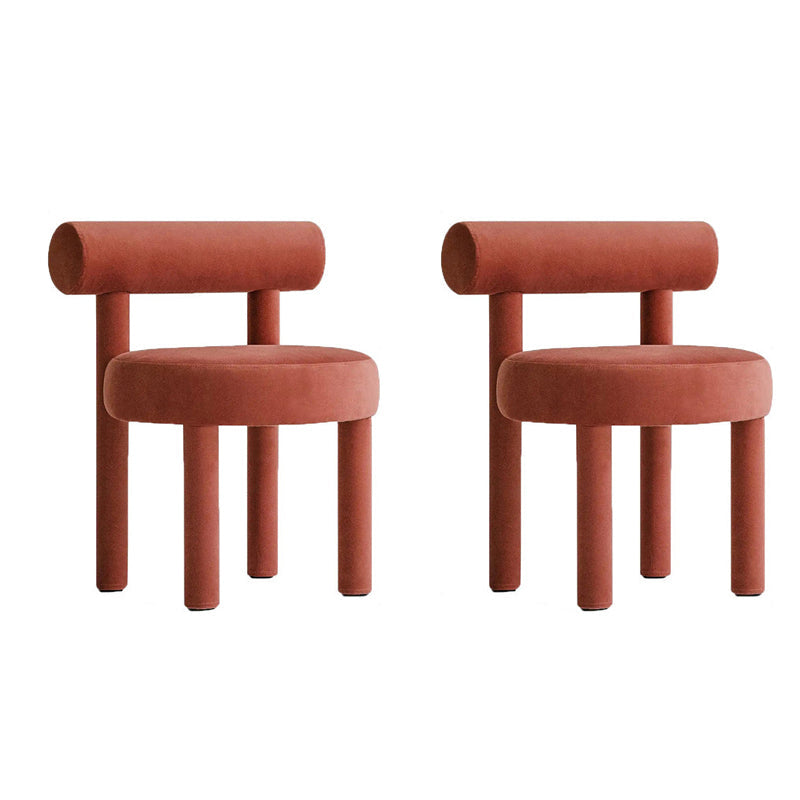 21.65" Wide Scandinavian Style Single Sofa Chair Fixed Back Accent Chair Brick Red 2 Piece Set Clearhalo 'Accent Chairs' 'accent_chairs' 'Chairs & Seating' 'furn' 'furn_accent_chairs' 'Furniture' 'Living Room Furniture' 5662862