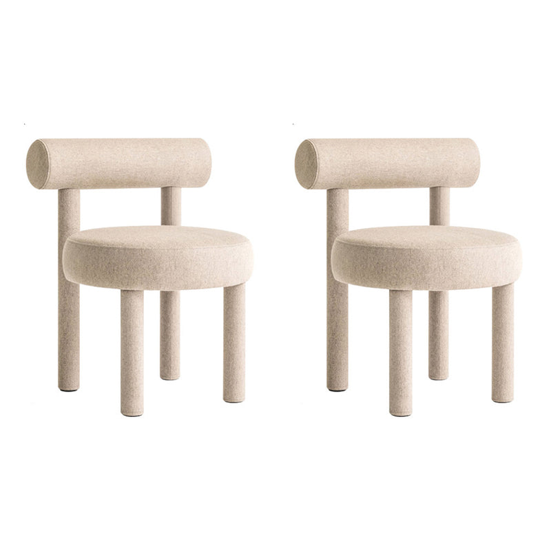 21.65" Wide Scandinavian Style Single Sofa Chair Fixed Back Accent Chair Off-White Clearhalo 'Accent Chairs' 'accent_chairs' 'Chairs & Seating' 'furn' 'furn_accent_chairs' 'Furniture' 'Living Room Furniture' 5662863