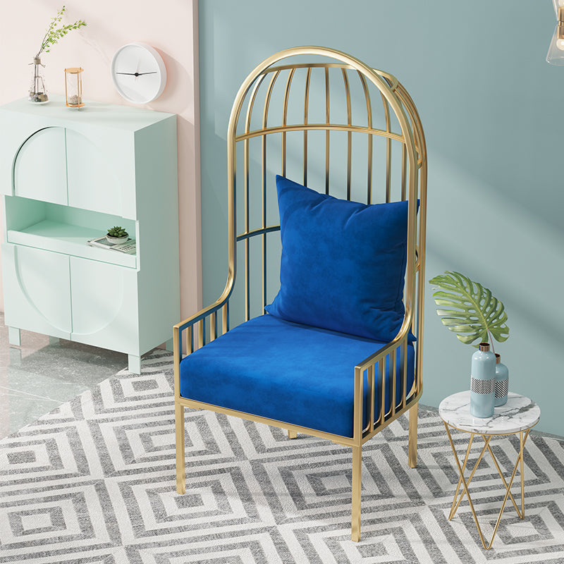 Stile glam da 25,6 "cuscino largo posteriore a braccio quadrato sedia a palloncino