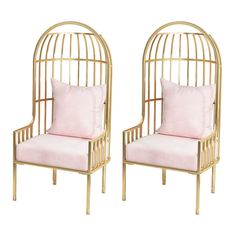 Stile glam da 25,6 "cuscino largo posteriore a braccio quadrato sedia a palloncino