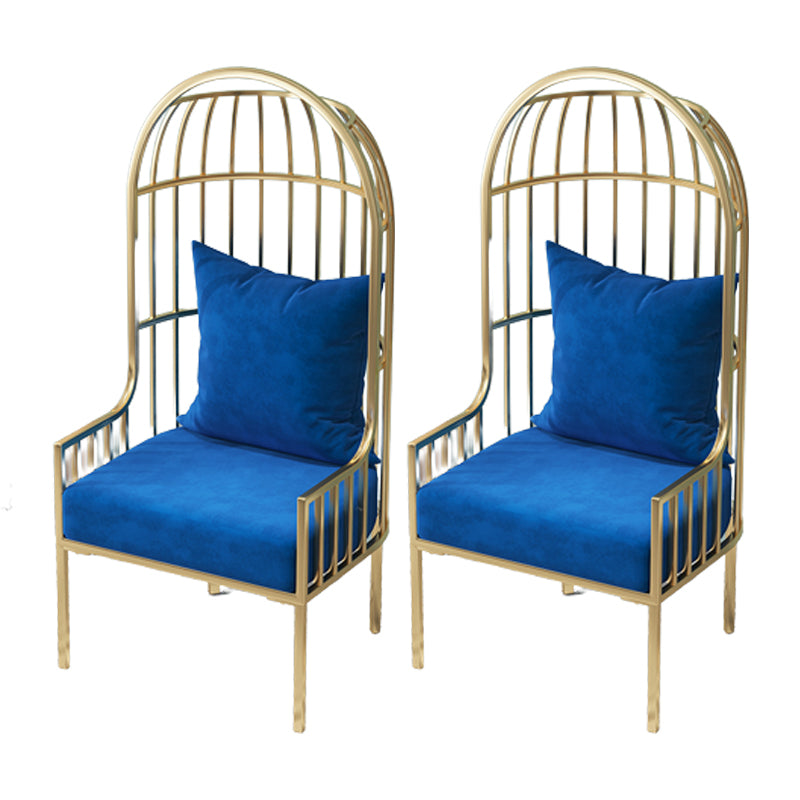 Stile glam da 25,6 "cuscino largo posteriore a braccio quadrato sedia a palloncino