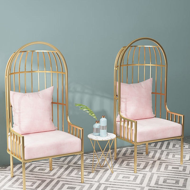 Stile glam da 25,6 "cuscino largo posteriore a braccio quadrato sedia a palloncino