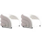 Nordic Style Fabric Armrest without Buffer Backrest Fabric Arm Chair White 2 Piece Set Clearhalo 'Accent Chairs' 'accent_chairs' 'Chairs & Seating' 'furn' 'furn_accent_chairs' 'Furniture' 'Living Room Furniture' 5662901