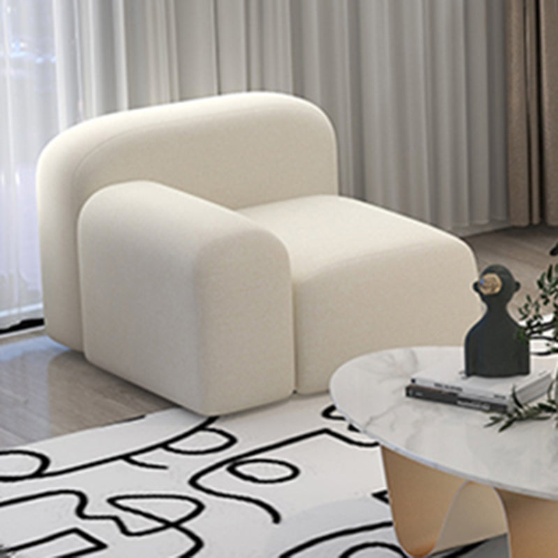 Wolle enge Rückensofa 39.37 "W * 25,59" H in Weiß für Wohnzimmer