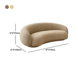 Sofa de forme de canapé de lune en vogue contemporain pour le salon