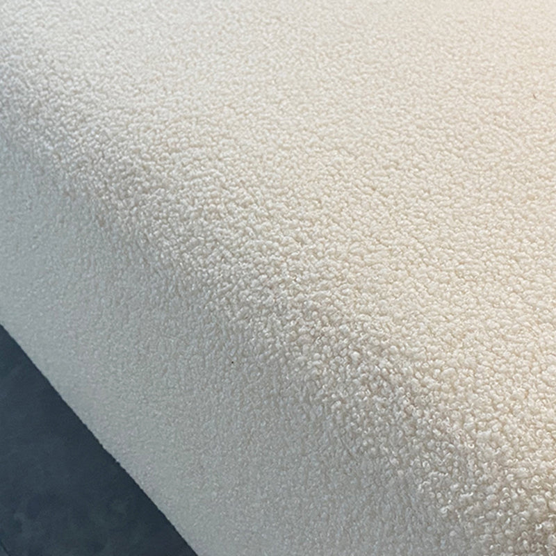 Sofá sofá sofá de lana curva en blanco para sala de estar, apartamento