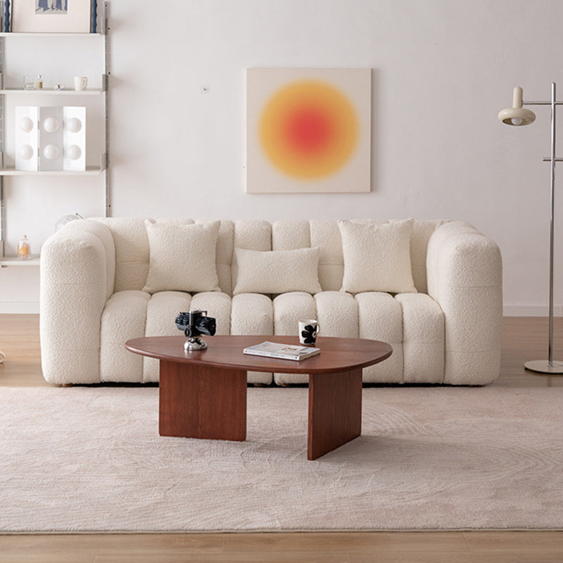 Wool Tuxedo Arm Sofa with Biscuit Back for Living Room 40.16" Wide 102.4"L x 40.2"W x 29.5"H Clearhalo 'furn' 'furn_sofas' 'Furniture' 'Living Room Furniture' 'Sofa' 'sofas' 5663038