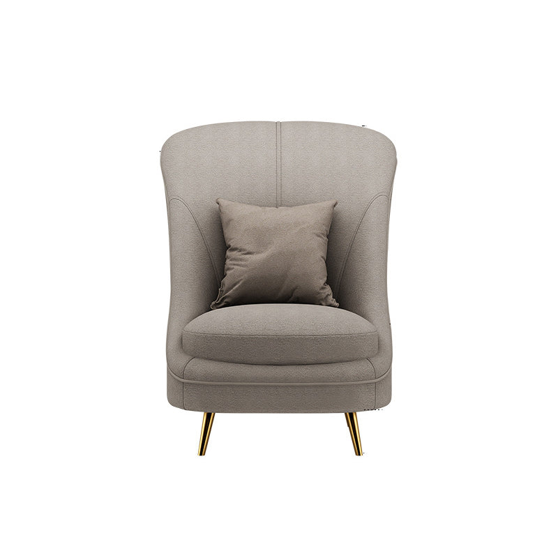 Sloped Arm Curved Sofa with Tight Back Contemporary Sofa for Apartment 35.4"L x 31.5"W x 42.5"H Velvet Clearhalo 'furn' 'furn_sofas' 'Furniture' 'Living Room Furniture' 'Sofa' 'sofas' 5663070