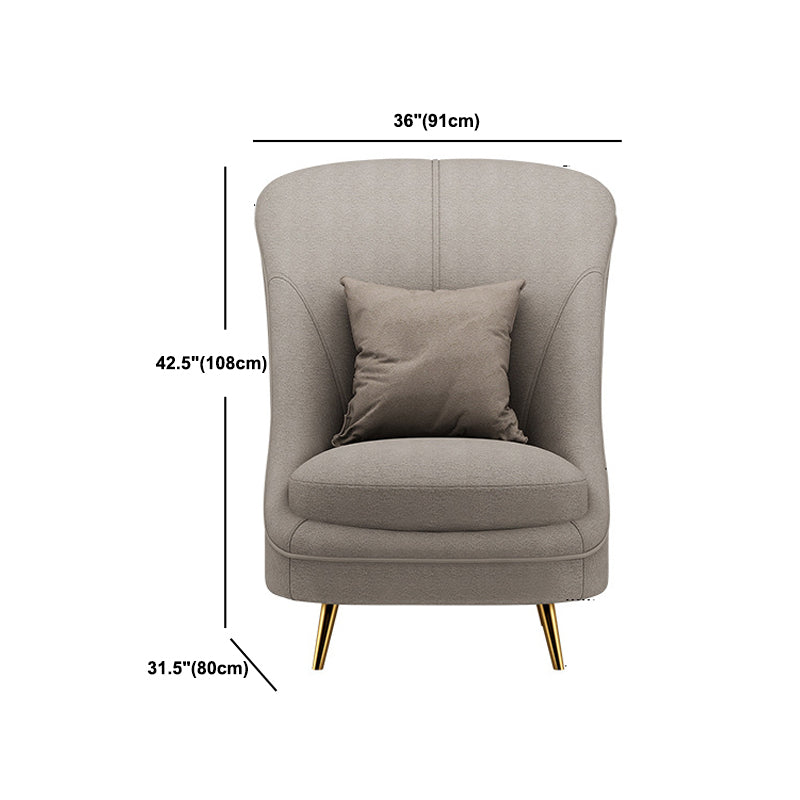 Sloped Arm Curved Sofa with Tight Back Contemporary Sofa for Apartment Clearhalo 'furn' 'furn_sofas' 'Furniture' 'Living Room Furniture' 'Sofa' 'sofas' 5663081