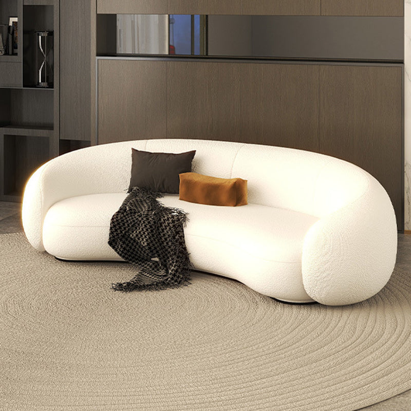 23.62インチの高さの現代的な湾曲した傾斜ソファリビングルーム