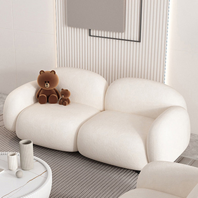 Modern Sofa with Tight Back and Square Arm for Living Room 27.56" High