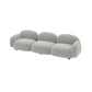 Modern Sofa with Tight Back and Square Arm for Living Room 27.56" High