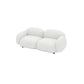 Modern Sofa with Tight Back and Square Arm for Living Room 27.56" High