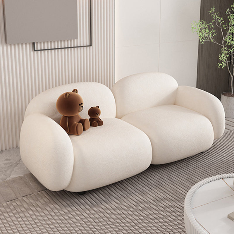 Modern Sofa with Tight Back and Square Arm for Living Room 27.56" High