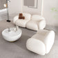 Modern Sofa with Tight Back and Square Arm for Living Room 27.56" High