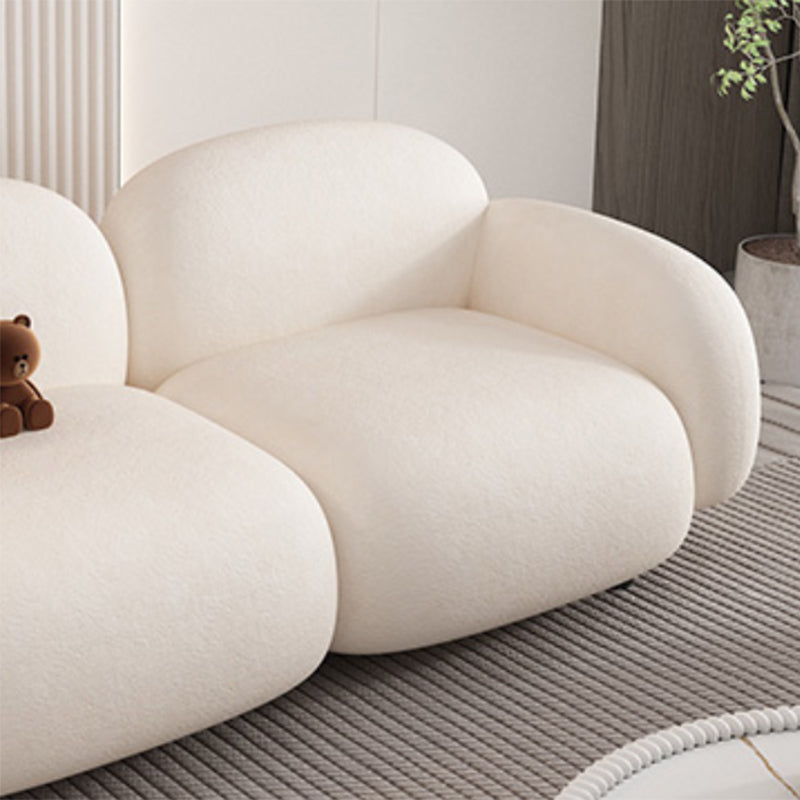 Modern Sofa with Tight Back and Square Arm for Living Room 27.56" High