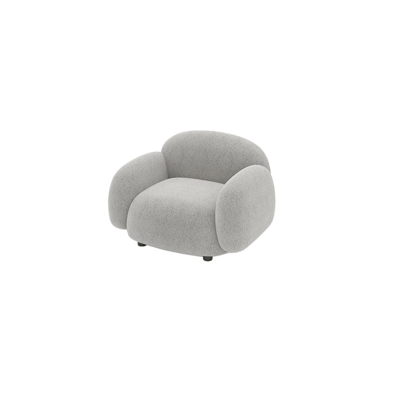 Modern Sofa with Tight Back and Square Arm for Living Room 27.56" High