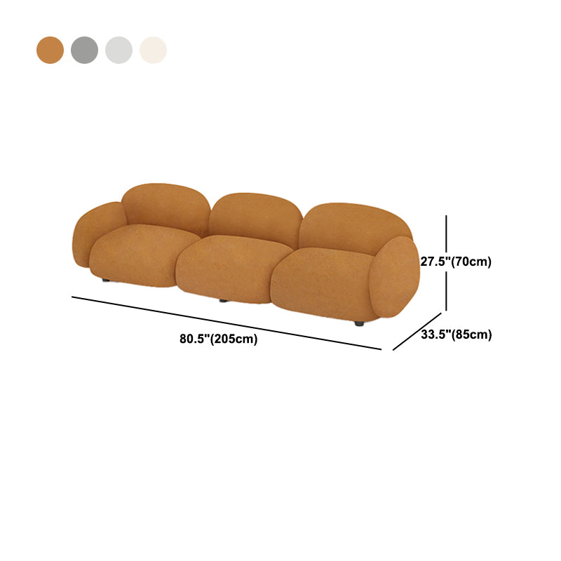 Modern Sofa with Tight Back and Square Arm for Living Room 27.56" High