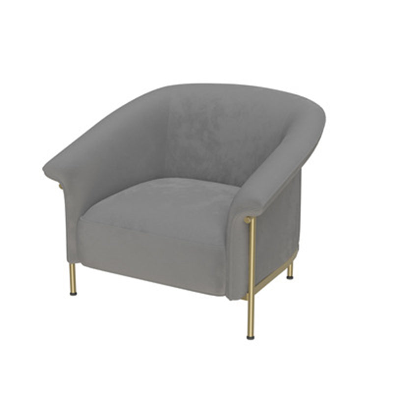 現代の湾曲したソファウール埋め込み型アームソファ幅35.43インチ幅