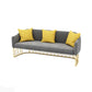 Modern Sloped Arm Sofa with Tight Back and Single Cushion Seat 68"L x 25.5"W x 29.5"H Dark Gray Clearhalo 'furn' 'furn_sofas' 'Furniture' 'Living Room Furniture' 'Sofa' 'sofas' 5663213