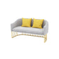 Modern Sloped Arm Sofa with Tight Back and Single Cushion Seat 53"L x 26"W x 30"H Light Gray Clearhalo 'furn' 'furn_sofas' 'Furniture' 'Living Room Furniture' 'Sofa' 'sofas' 5663219